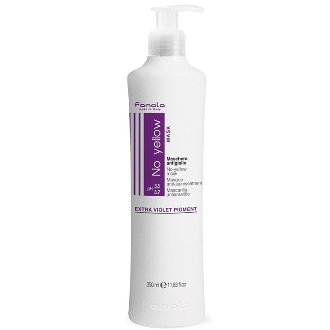 Fanola No Yellow – mască violet anti-gălbui pentru păr blond și decolorat 350 ml
