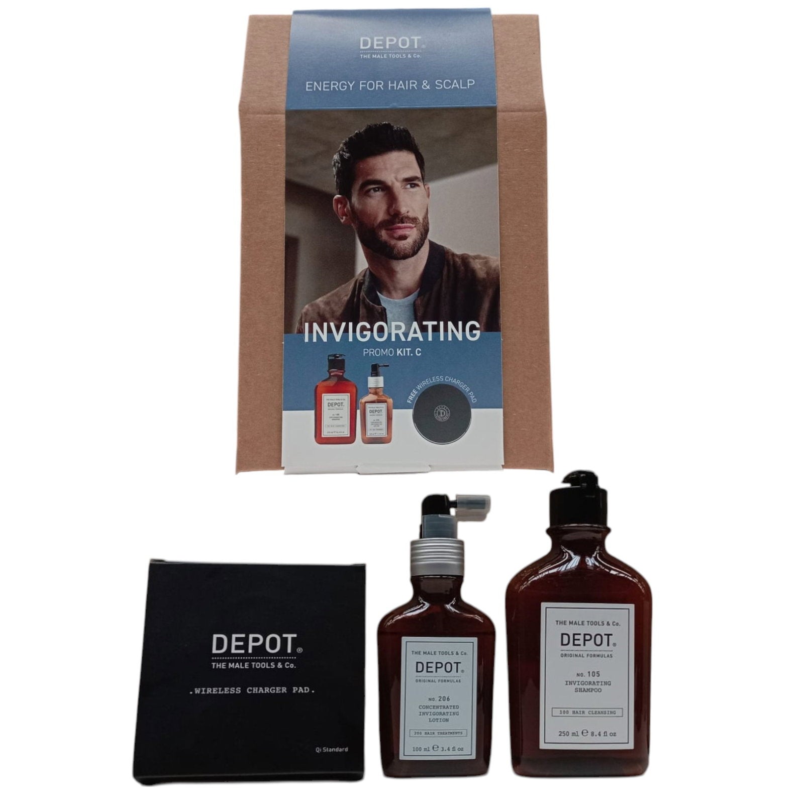 Depot Invigorating Kit C Set îngrijire păr cu multivitamine