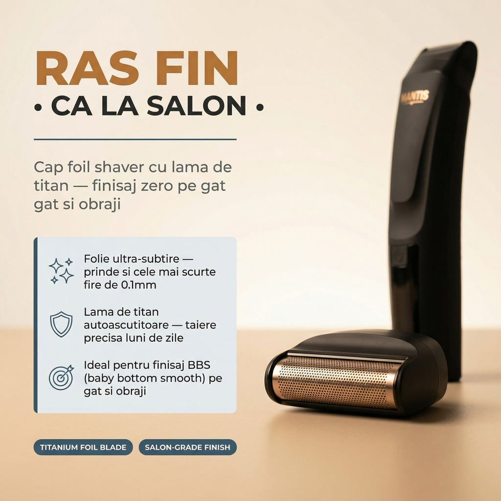 Masina de Tuns Barbati Profesionala MANTIS 6 in 1
