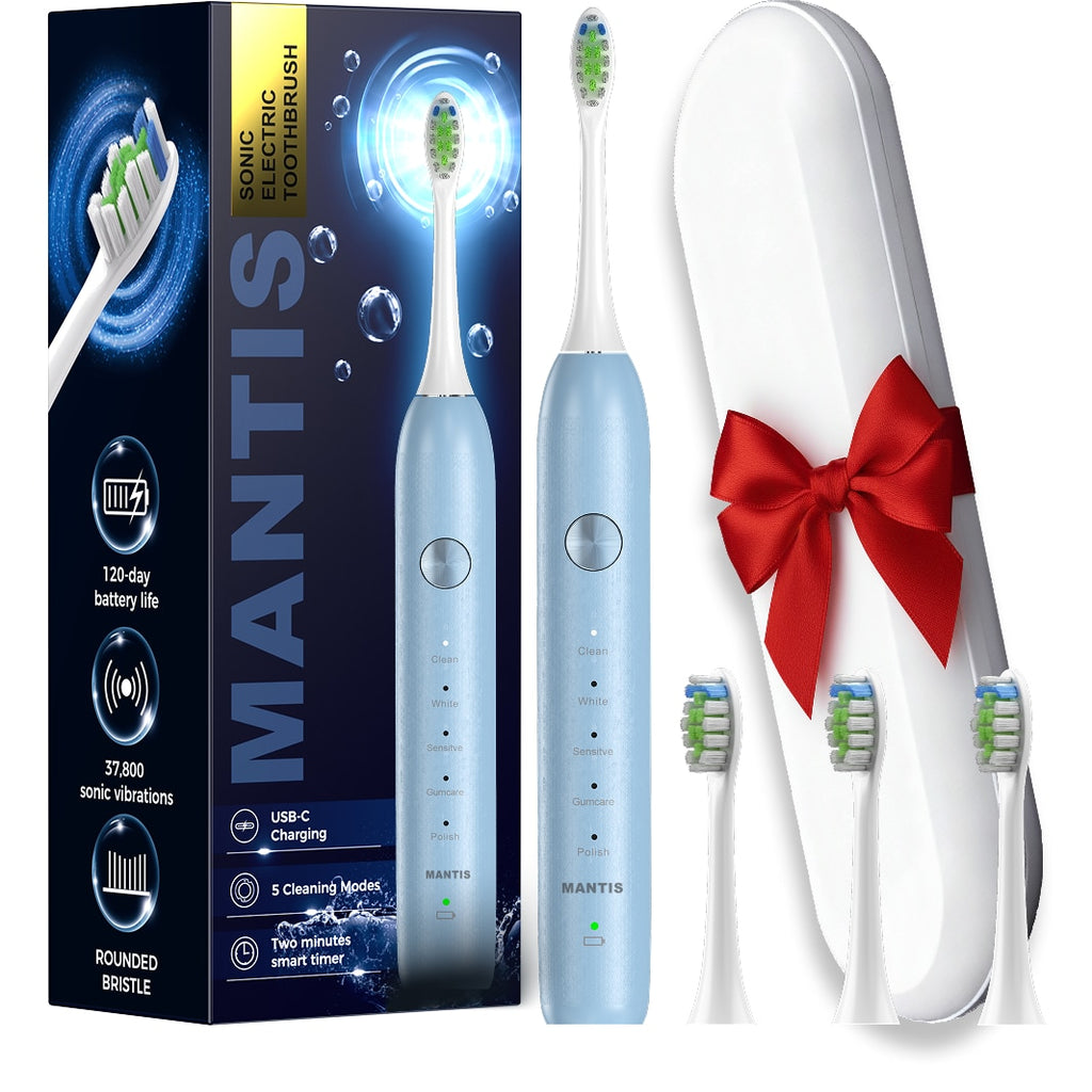 Periuta de Dinti Electrica Sonica MANTIS K1 Periuta Electrica Copii 6+ Ani si Adulti 5 Mod
