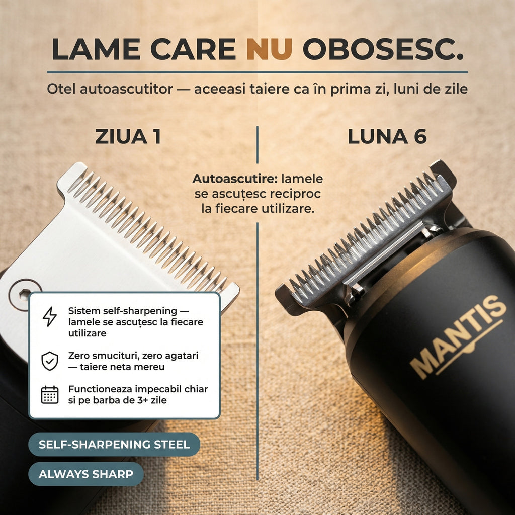 Masina de Tuns Barbati Profesionala MANTIS 6 in 1