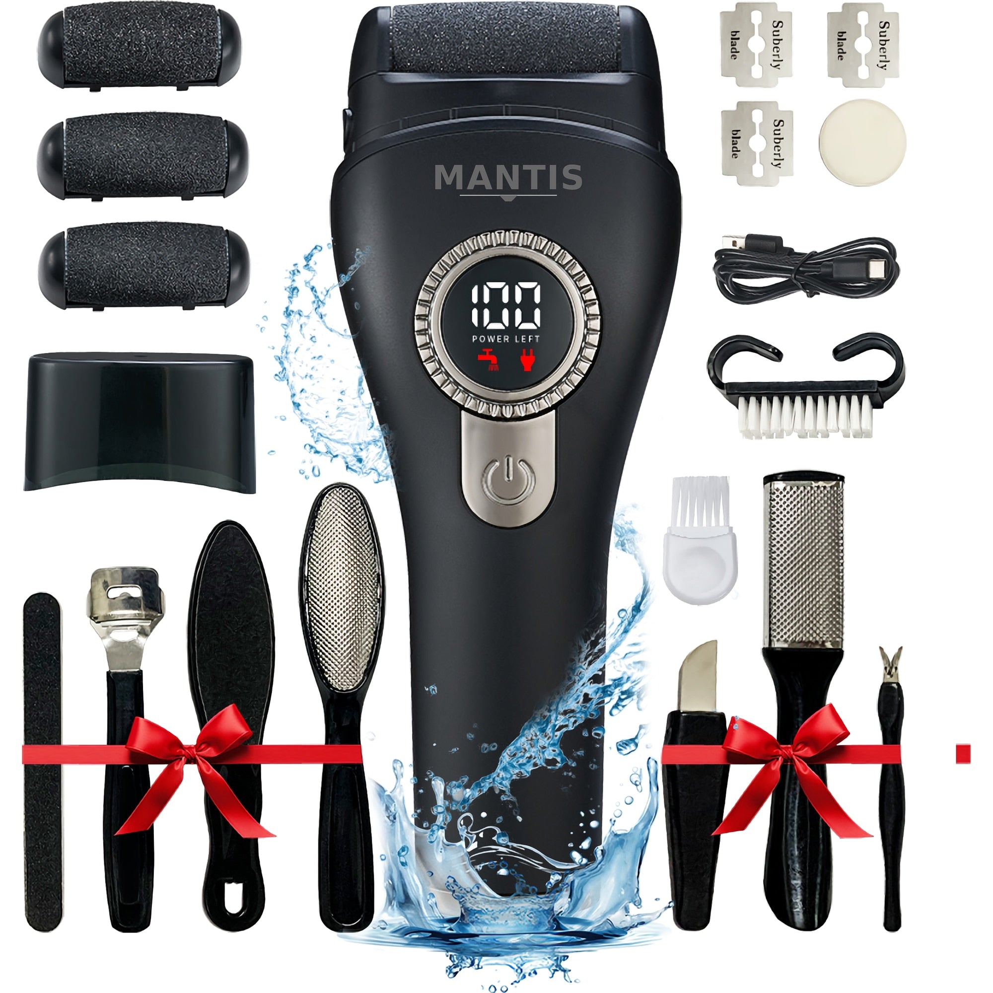 Pila Electrica Calcaie pentru Talpi si Calcaie Profesional MANTIS OBSIDIAN