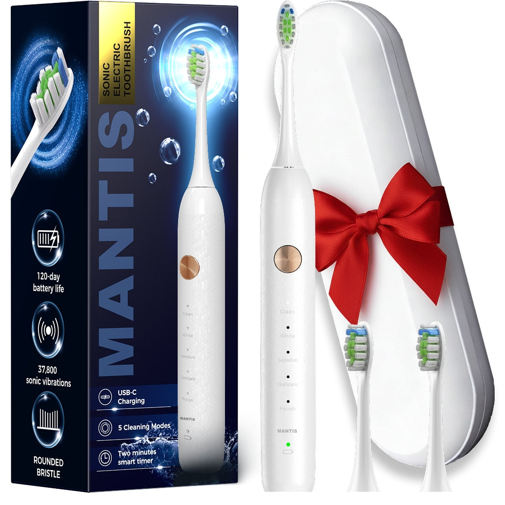Periuta de Dinti Electrica Sonica MANTIS K1 Periuta Electrica Copii 6+ Ani si Adulti 5 Mod