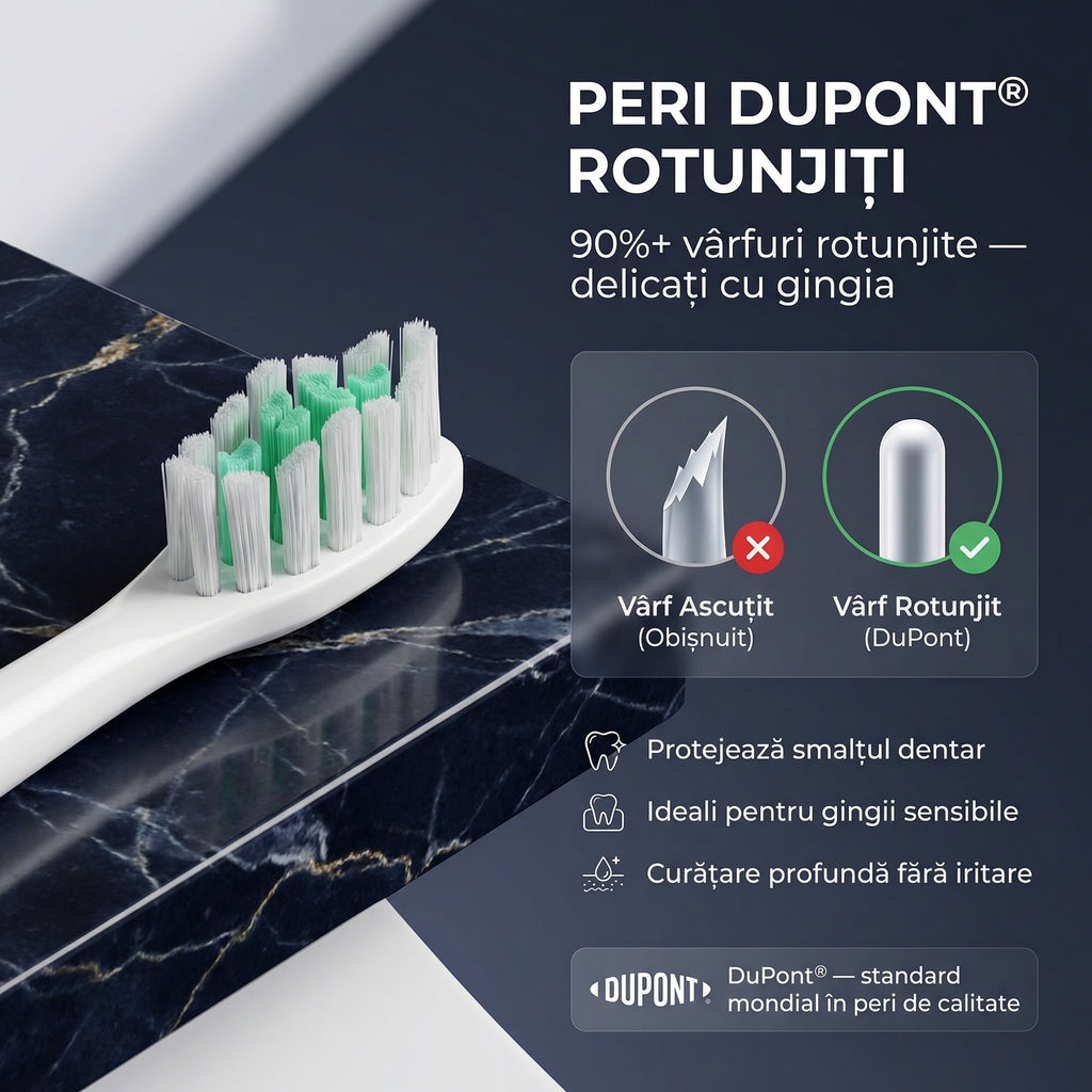 Periuta de Dinti Electrica Sonica MANTIS K1 Periuta Electrica Copii 6+ Ani si Adulti 5 Mod