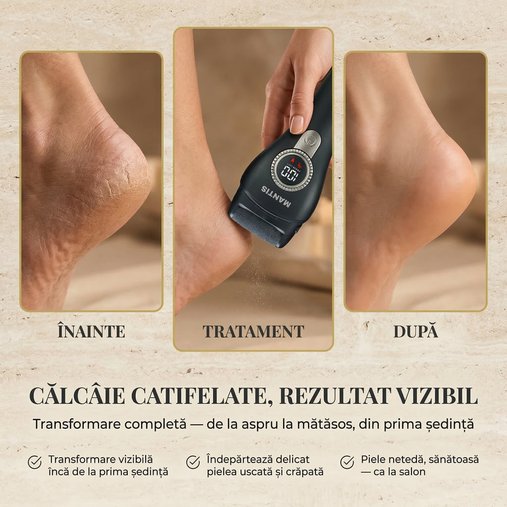 Pila Electrica Calcaie pentru Talpi si Calcaie Profesional MANTIS OBSIDIAN
