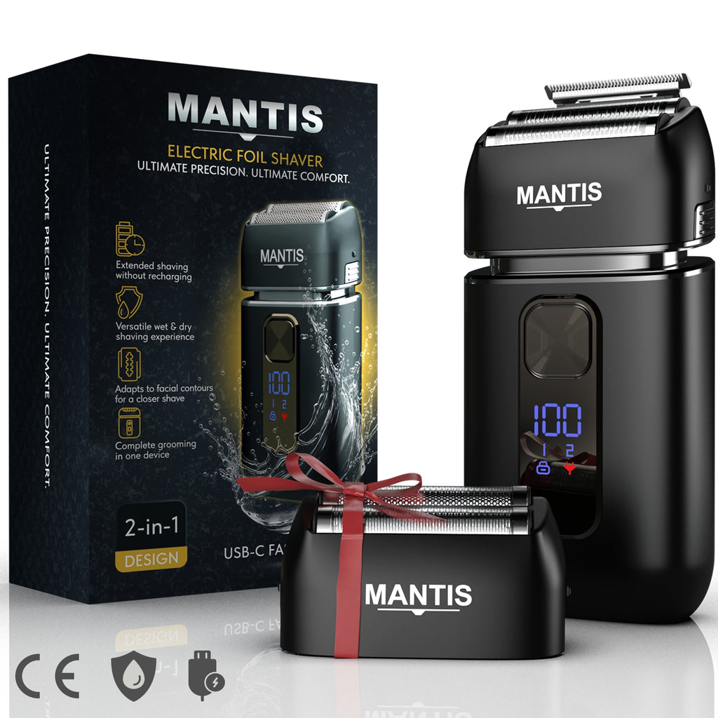 Aparat de ras electric MANTIS Shaver 2-in-1 Trimmer+Folie