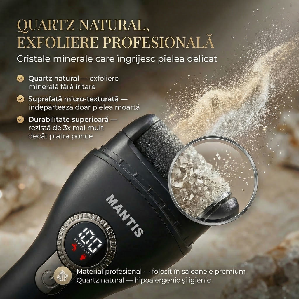 Pila Electrica Calcaie pentru Talpi si Calcaie Profesional MANTIS PEARL
