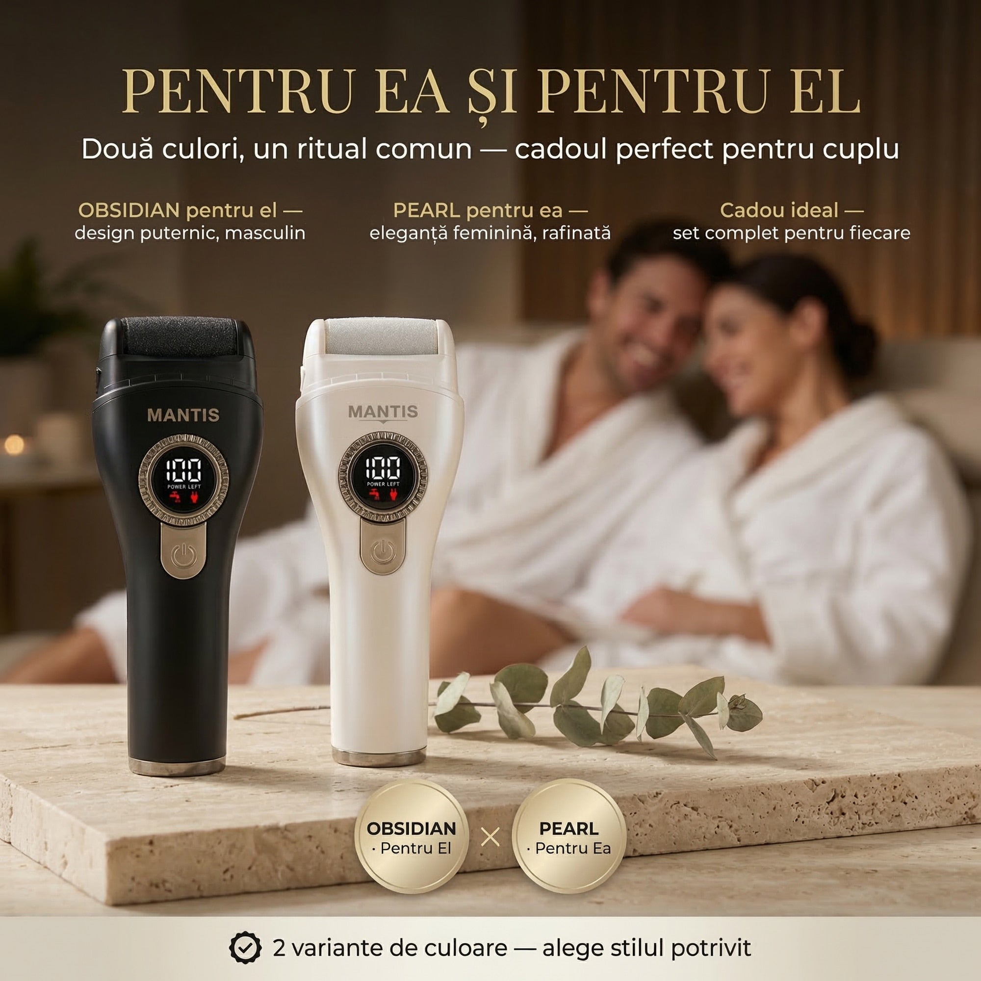 Pila Electrica Calcaie pentru Talpi si Calcaie Profesional MANTIS PEARL
